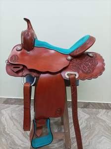 Selle de cheval de baril occidental de qualité supérieure Selle occidentale en cuir durable au prix de gros - Product Image 3