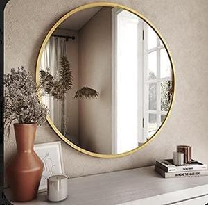 Espejo redondo moderno en forma de corazón, decoración de pared con acento para el hogar elegante y romántico para cualquier habitación - Product Image 2