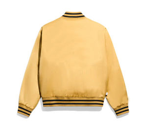 Chaqueta universitaria de satén 100% poliéster personalizada para deportes de baloncesto chaqueta de béisbol universitaria personalizada para hombres - Product Image 6