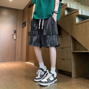 Summer Cargo <b>Shorts</b> <b>Men's</b> Clothing Fashion Tie Dyeing Loose Process <b>Men's</b> Casual <b>Knee</b>-<b>Length</b> <b>Shorts</b> Plus Size - Product Image 3
