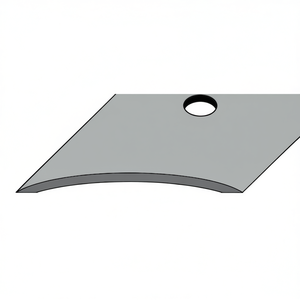 Silver Anodized Aluminum Curved Carpet <b>Rail</b> 30mm Wide and 1000mm Long with Perforated Center PG-VPE 10 - Product Image 3