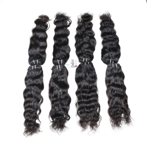 Extensions de cheveux humains Remy vierges non traités, naturels, noirs, ondulés, ondulés, non traités - Product Image 4