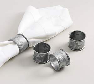 Ensemble élégant de 3 ronds de serviette en métal Design élégant et durable pour des décors de table et de salle à manger sophistiqués - Product Image 2