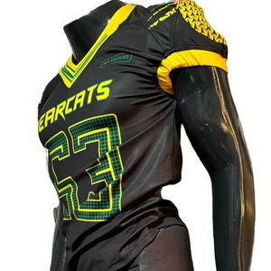 Maillot de football américain, maillot de supporter, broderie par sublimation, grande taille, 7v7, drapeau, photo réelle, usine du Pakistan, compression - Product Image 1