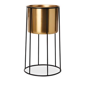 Maceta de hierro hecha a mano de Metal Noorims con soporte esmaltado sin costuras patrón de hojas multicolor soporte recubierto de polvo para el jardín del hogar - Product Image 6