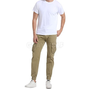 Venta al por mayor de pantalones de correr de carga para los hombres de Diseño de Moda de tela de algodón de ajuste regular - Product Image 4