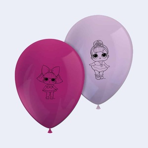 Ballons en latex Lol Surprise 28 cm, décorations de fête, 8 pièces, 2 sacs de 2 pièces - Product Image 1