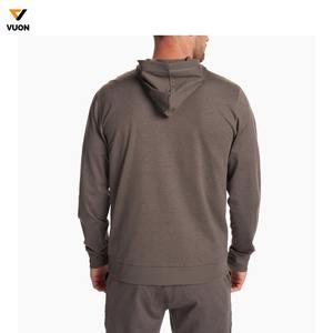 OEM personalizado HD impresión gráfica de algodón de manga larga Casual Abrigo con capucha Regular Fit hombres Full Zip Hoodie Jacket con bolsillo - Product Image 3