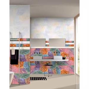 Proveedor directo, azulejos de cerámica de mármol verde de 300x450mm, azulejos de pared esmaltados brillantes impermeables para sala de piscina al aire libre, garantía de 5 años - Product Image 3