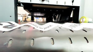 เครื่องพิมพ์ดิจิทัลแบบแบน Acaleph 891s อัตโนมัติ สำหรับถุงผ้าไม่ทอ หน้าจอสัมผัส ปุ่มกด รองรับผ้า Flex, <span class=keywords><strong>IOS</strong></span>, UV พิมพ์ครั้งเดียว - Product Image 4