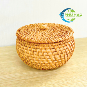 Encanto natural-Cesta de ratán con tapa-Solo 50 gramos-Perfecto para familias ecológicas que buscan organizarse - Product Image 2