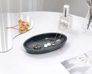 ชามใส่อาหารทำจากเรซินรูปร่างทรงรีชามใส่อาหารลายค้อนสำหรับสลัดผลไม้ - Product Image 1