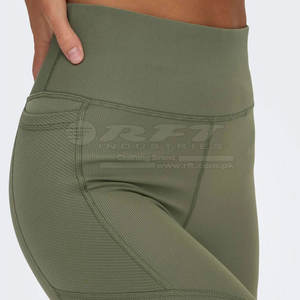 Mallas sin costuras para mujer Pantalones de Yoga de cintura alta Compresión transpirable Ajuste para fitness y gimnasio - Product Image 6