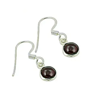 Boucles d'oreilles pendantes en argent 925 avec grenat pour femmes, plaquées or rose, bijoux en platine, perle et diamant pour mariage, fête, cadeau parfait - Product Image 3