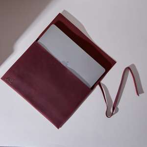 Housse pour ordinateur portable en cuir pleine fleur véritable, organisateur d'affaires fait à la main, porte-documents de direction moderne, portable et durable LLS-0314 - Product Image 4