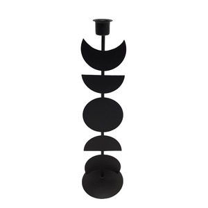 Soporte de vela de pilar de aluminio de color negro para boda y decoración del hogar hecho a mano a granel - Product Image 1