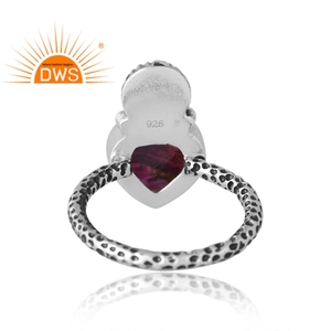 Latest Design Sterling Silver Natural Mojave Copper <b>Purple</b> Qyster Turquoise Gemstone Ring for Women Design Jewelry Manufacturer - Product Image 2