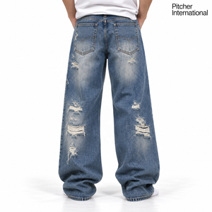 Jeans negros para hombre al por mayor, jeans negros personalizados para hombre, jeans personalizados, denim negro teñido con sulfuro, marca de etiqueta privada - Product Image 4