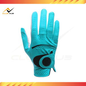 Venta al por mayor de alta calidad transpirable de piel de oveja guantes de golf de diseño personalizado y logotipo de dedos completos ropa de cuero - Product Image 2