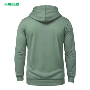Sudadera con Capucha Personalizada con Logotipo Frontal, 100% Algodón, Felpa Francesa, Cierre de Cremallera, Hombros Caídos, Corte Regular, Secado Rápido, Transpirable, para Invierno - Product Image 2