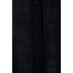 Vestido Mini Negro de Algodón con Corte en A y Cintura Baja para Mujer, Talla XS, Transpirable y Elegante con Cuello Cuadrado, Ideal para Fiestas, Uso Diario o Discoteca - Product Image 4