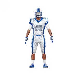 Alta calidad personalizable transpirable impreso uniformes de fútbol americano al por mayor camisas y tops con técnica de sublimación - Product Image 2