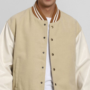 Chaqueta Varsity de Diseño Personalizado de Moda, Chaqueta de Invierno de Alta Calidad con Bordado, Cuello Alto, Logotipo Frontal, Ropa Casual Unisex, Servicio OEM - Product Image 6