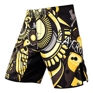 Shorts MMA personnalisés en gros, tissu extensible respirant à séchage rapide 200 GSM, fabricant OEM, fournisseur, vêtements d'entraînement de grappling - Product Image 1