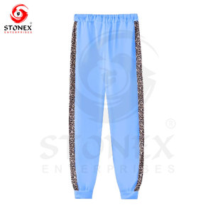 Traje deportivo informal deportivo para mujer, tejido de punto, estampado de logotipo, decoración, traje deportivo ajustado de dos piezas con cremallera para mujer - Product Image 5