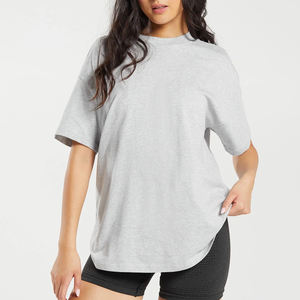 Camisetas de cuello redondo de algodón de alta calidad para mujer ropa de diseño personalizado etiqueta privada al por mayor camisetas impresas personalizadas - Product Image 3