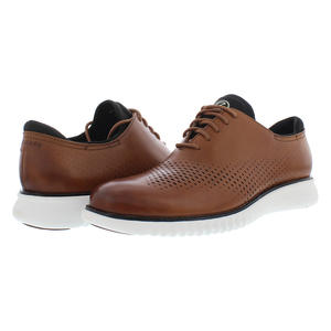 รองเท้า Cole Haan Zerogrand Laser Wingtip Oxford สำหรับผู้ชาย สี: บริติช แทน/ไอวอรี่ ของแท้ 100% - Product Image 2