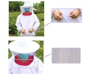 Chaqueta de seguridad para el mantenimiento de abejas, poliéster protector, impermeable, de talla grande, a prueba de picaduras, traje ligero, capucha, equipo de apiario, miel - Product Image 1