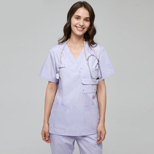Conjunto de Uniformes Médicos con Múltiples Bolsillos, Uniforme de Trabajo Clásico para Hospital, Ropa de Enfermería para Hombre y Mujer, Uniformes Dentales - Product Image 2