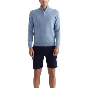 Pull à col montant en laine mélangée et cachemire, surdimensionné, à col polo, tricoté, pour homme, avec étiquette privée personnalisée, 2026 - Product Image 6