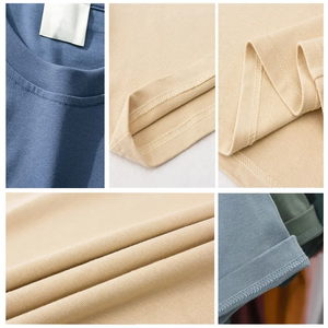 คุณภาพสูงหนักน้ําหนัก 100% Cotton Plusขนาดชายเสื้อยืดธรรมดาที่กําหนดเองเปล่าUnisexขนาดใหญ่Tshirt - Product Image 3