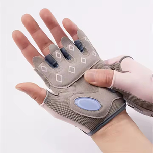 Guantes de cuero sin dedos con correa de muñeca ajustable profesional para entrenamiento al aire libre para artes marciales y ciclismo-Venta al por mayor - Product Image 2