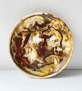 Fábrica al por mayor forma redonda plato de resina de Color personalizado vajilla hogar Hotel restaurantes boda decoración desayuno bandeja platos - Product Image 5