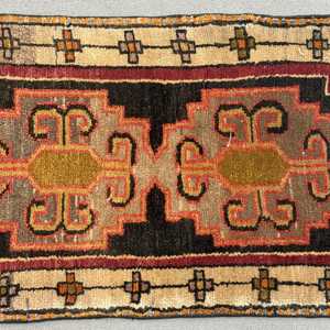 Tapis turc, tapis vintage 1,8x3,3 pieds, tapis oriental en laine rouge - Product Image 3