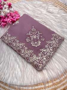 ส่าหรีผ้าไหมช็อคโกแลตสำหรับผู้หญิงเสื้อส่าหรีสำหรับเจ้าสาวเสื้อส่าหรีสไตล์อินเดียสุดคลาสสิกมีความต้องการสูง - Product Image 2