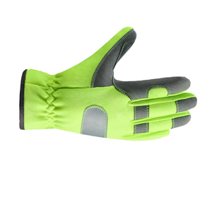 Gants de travail d'hiver haute visibilité résistants à la chaleur et aux étincelles, protection des mains pour la construction, gants de soudeur naturels - Product Image 5