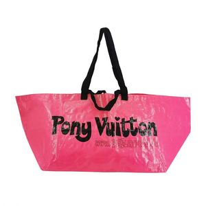 Sac fourre-tout réutilisable en PP tissé laminé BOPP avec impression en héliogravure, taille et logo personnalisés, fournisseur direct d'usine du Vietnam - Product Image 1