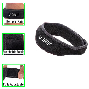 Rodillera Ajustable de Neopreno con Cierre de Velcro, Negra, Unisex, para Protección de Rodilla, Todas las Temporadas - Product Image 4