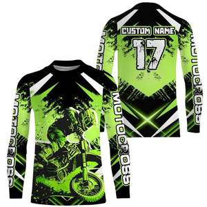 Chemise de course Pit Crew Design personnalisée en gros respirant été sublimé imprimé avec un faible quantité minimale de commande - Product Image 1