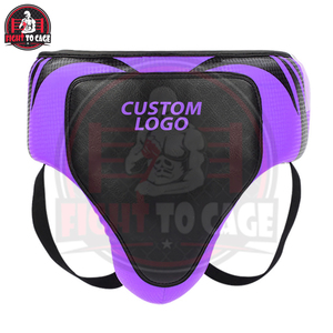 Protège-entrejambe de boxe en cuir PU léger et durable avec sangle de taille réglable pour l'entraînement et la compétition - Product Image 5