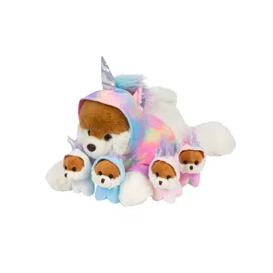 Custom Mother With Babies Stuffed Plush Toys Cute Mother and Many Babies Plush Toy Creative Mother And Babies Animal Plush Dolls
