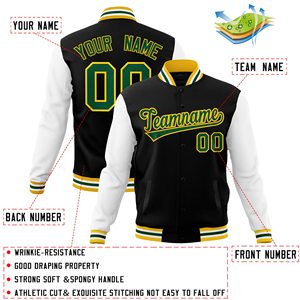Chaqueta universitaria de béisbol con logotipo personalizado, abrigo transpirable de calidad a la moda deportiva con diseño universitario Letterman para deportes de invierno - Product Image 2