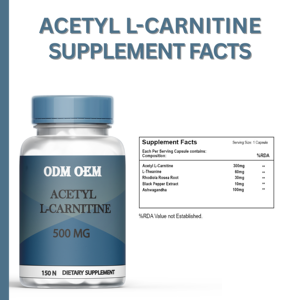 Chất lượng cao Acetyl L-<span class=keywords><strong>Carnitine</strong></span> HCL dinh dưỡng lớp Acetyl L-<span class=keywords><strong>Carnitine</strong></span> viên nang Tùy chỉnh Acetyl L <span class=keywords><strong>Carnitine</strong></span> 150 viên nang - Product Image 4
