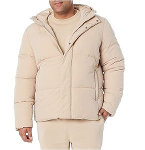 Veste matelassée d'hiver en coton trois en un pour homme Veste d'extérieur imperméable et coupe-vent avec fermeture à glissière Vestes pour homme - Product Image 1