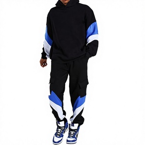 Vente chaude 100% coton vêtements de sport pour hommes conception personnalisée survêtement respirant motif solide de haute qualité pour la saison d'hiver - Product Image 1