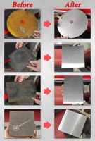 Lijadora de Metal Plana de 400 mm y 630 mm, 1 Fase, con Sistema de Recolección de Polvo, Máquina de Lijado de Chapa Metálica, Máquina de Pulido de Acero al Carbono y Inoxidable